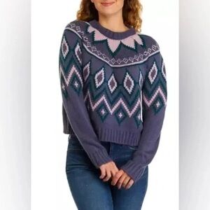 ❄️ TRUE CRAFT | Crew Neck Intarsia Sweater Various Sizes Available